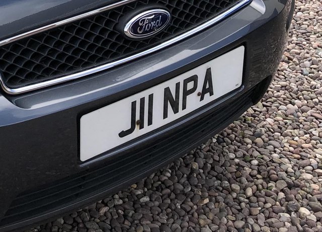 Preview of the first image of J11NPA cherished number for sale.