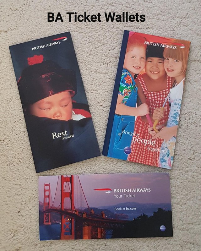 Preview of the first image of British Airways -Ticket Wallets x3.
