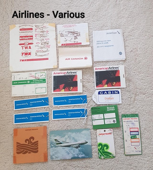 Preview of the first image of Airlines - Various Travel & Inflight Collection Lot. x17.