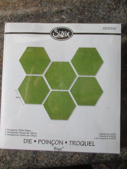 Preview of the first image of Sissix, Hot Shot or Vagabond die for 3/4" sides - Hexagons.