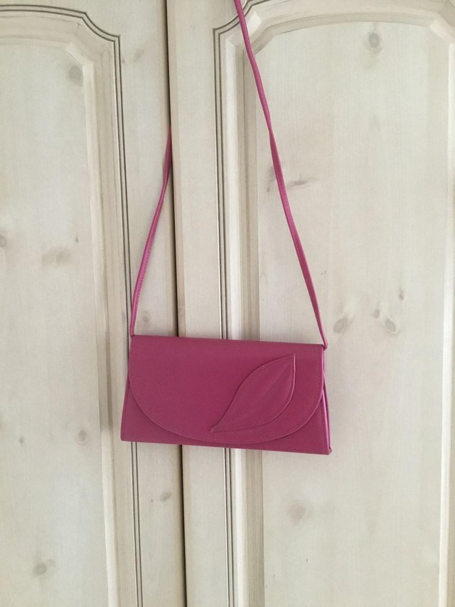 Image 2 of Dark dusty pink smart handbag