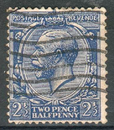 Preview of the first image of GB 1912 - SG422 - 2½d blue - KGV - used.