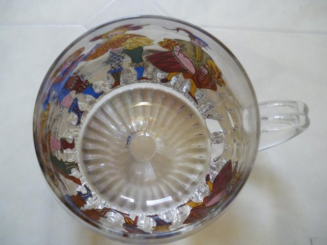 Image 2 of Unique Handmade Crystal Glass Tankard With Ministrels