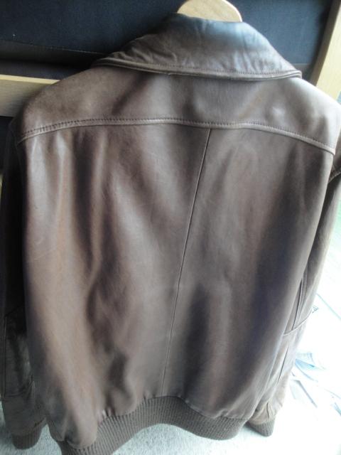 Preview of the first image of Dark Brown Leather Jacket (C293).