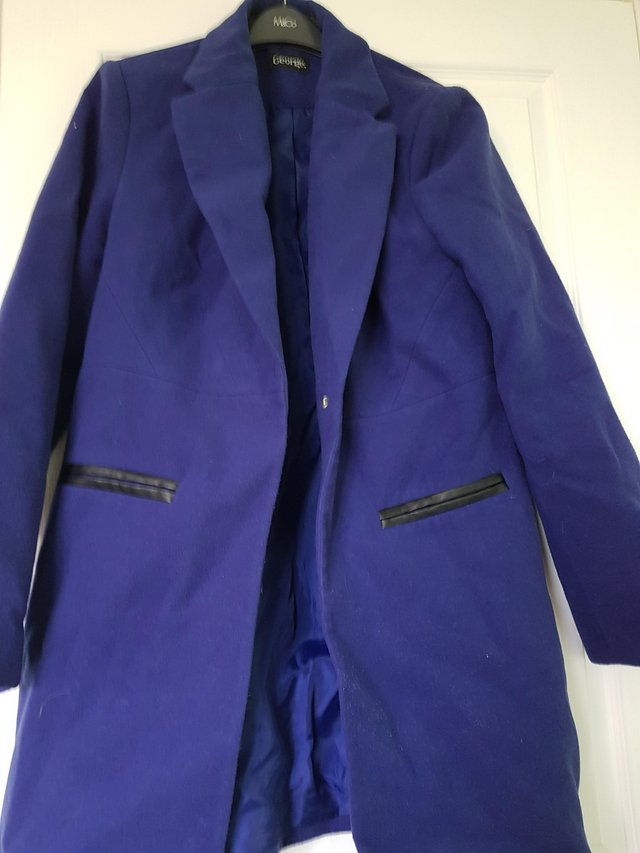 Image 2 of Size 14 George Ladies Blue Coat winter