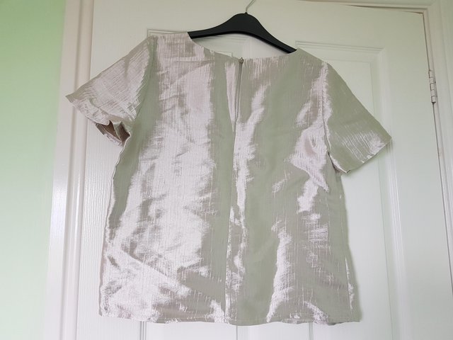 Preview of the first image of F&F Size 12 Silver New Top bnwt party top christmas gift new.