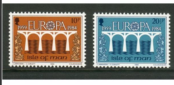 Image 2 of Isle Of Man 1984 Pres Pack - SG 265/266 - 25th Anniv CEPT