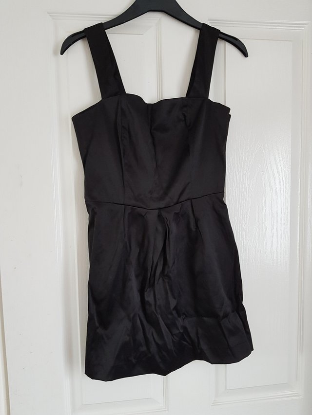 Image 2 of Glamerous size 10 little black dress black