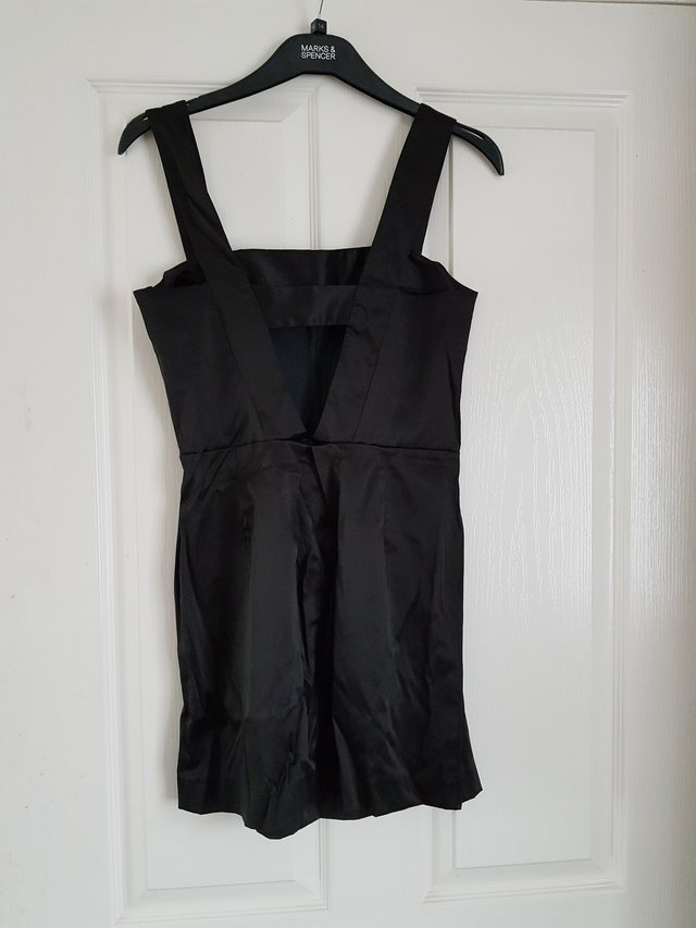 Image 3 of Glamerous size 10 little black dress black