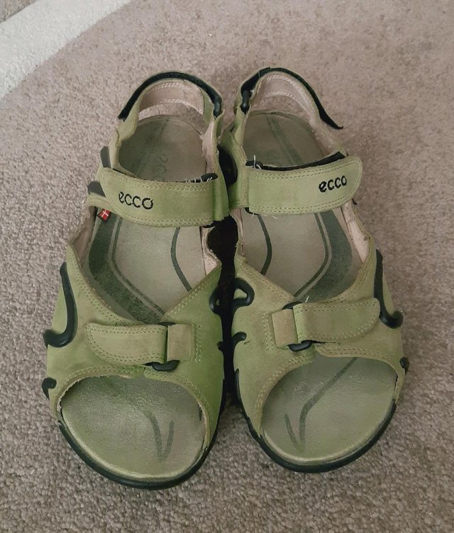 Image 2 of Ladies Lime Green Sandals By Ecco - Size 6 (Eu 39)  BX29