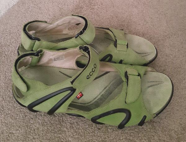 Image 3 of Ladies Lime Green Sandals By Ecco - Size 6 (Eu 39)  BX29