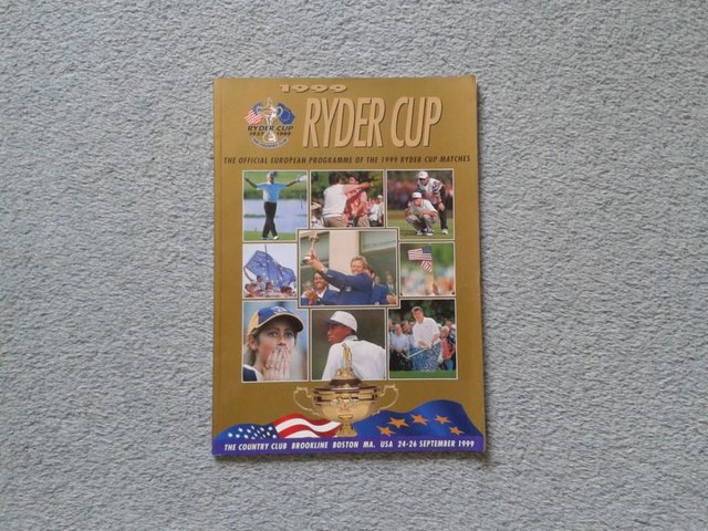 Preview of the first image of The Official European Programme of the 1999 Ryder Cup.