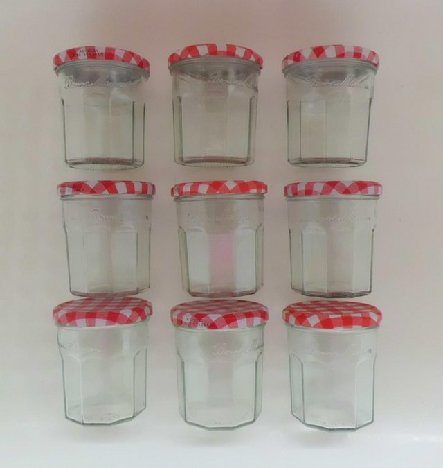 Preview of the first image of Twelve Bonne Mamon Empty Jam Jars.
