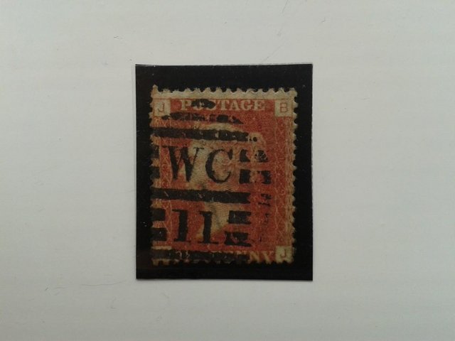 Preview of the first image of 1869, Plate 129, BJ, One Penny (1d.) Red Stamp (SG43).