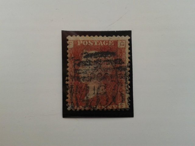 Preview of the first image of 1868, Plate 121, GF, One Penny (1d.) Red Stamp (SG43).