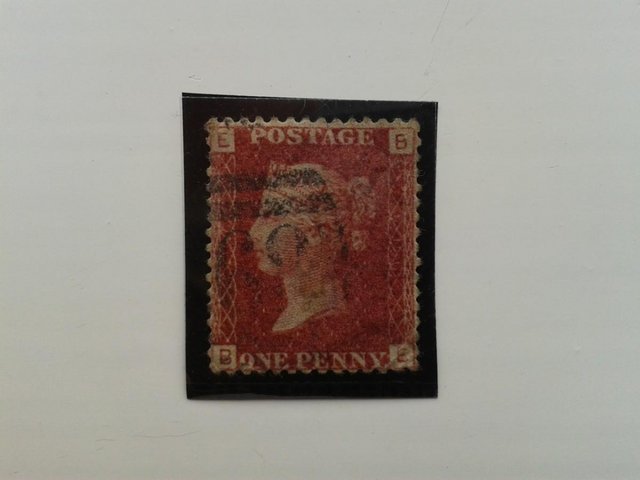 Preview of the first image of 1868, Plate 116, BE, One Penny (1d.) Red Stamp (SG43a).
