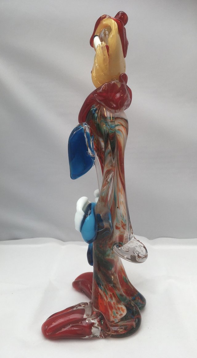 Image 2 of Murano Glass Clown 13” Fabulous!