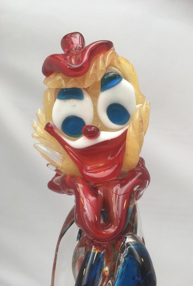 Image 3 of Murano Glass Clown 13” Fabulous!