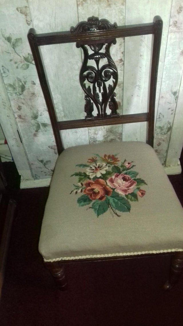 Preview of the first image of beautiful...small ... antique .... chair.