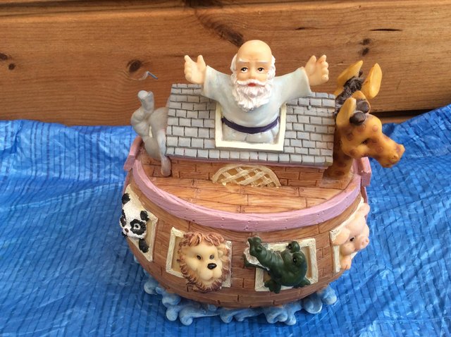 Preview of the first image of Noah’s Ark Resin Character Money Box.