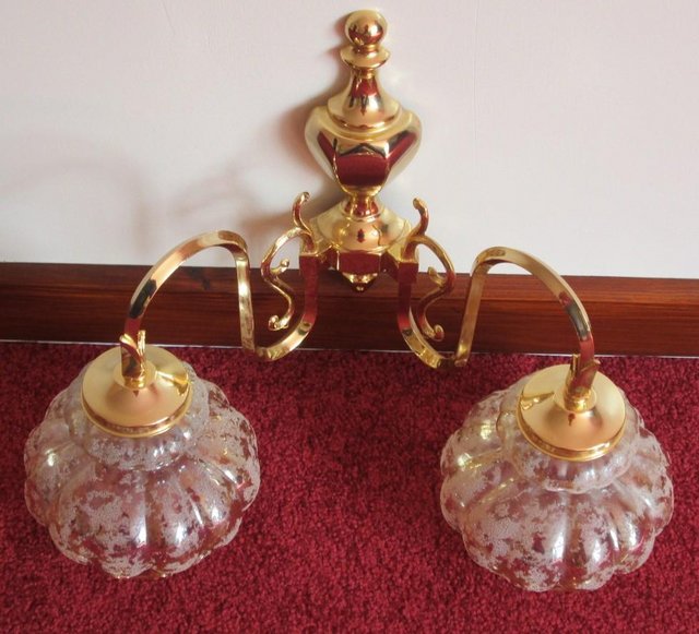 Preview of the first image of Pair decorative, ornate WALL LIGHTS, Quality made vgc.