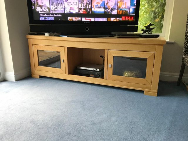 Preview of the first image of Television Stand in light oak.