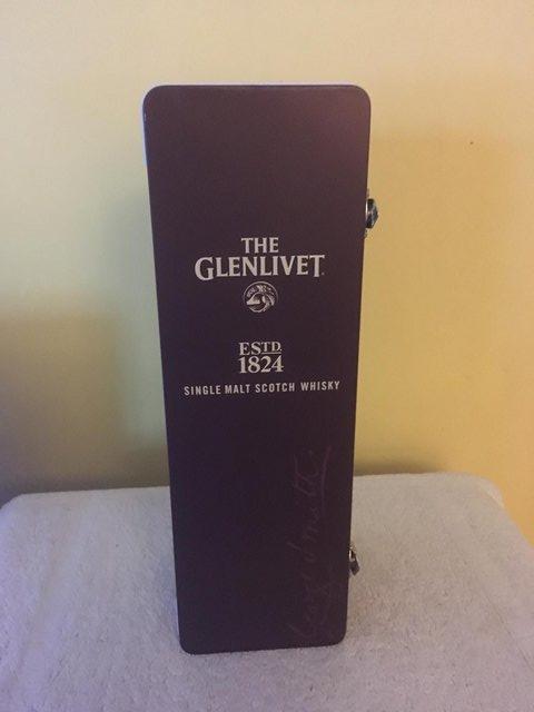 Preview of the first image of Glenlivet Single Malt Whisky Presentation Empty Tin.