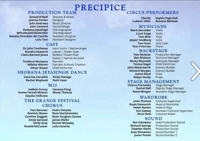 Image 3 of Precipice, Outdoor Grange Opera Programme, 2020