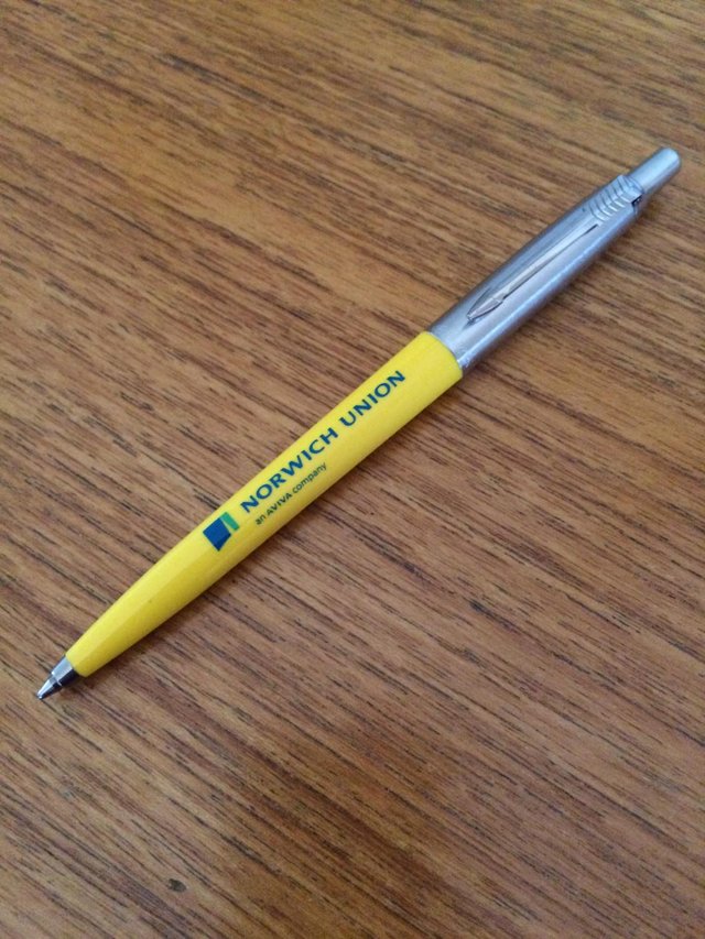 Preview of the first image of VINTAGE PARKER BALLPOINT PEN-NORWICH UNION / AVIVA-NEW.