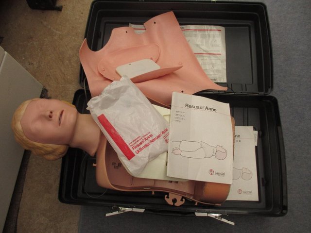 Preview of the first image of Laerdal half torso resusi anne in carry case.