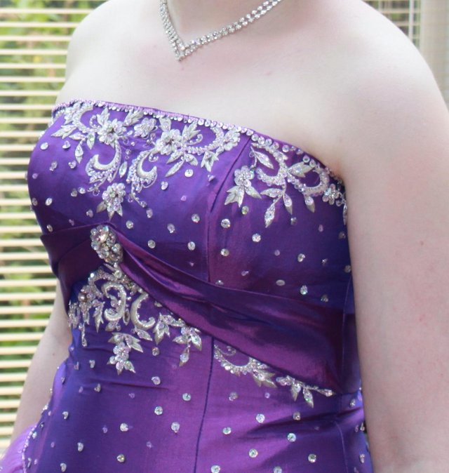 Preview of the first image of Beautiful beaded Princess Prom dress.