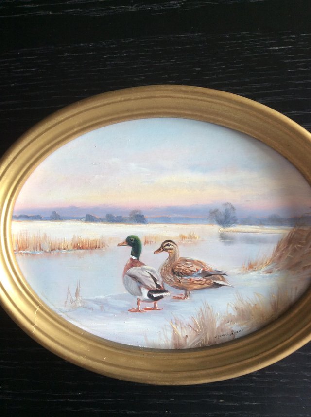 Image 3 of Oil painting of Mallards