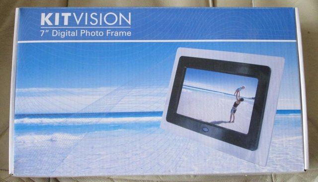 Preview of the first image of KITVISION 7" DIGITAL PHOTO FRAME BRAND NEW.