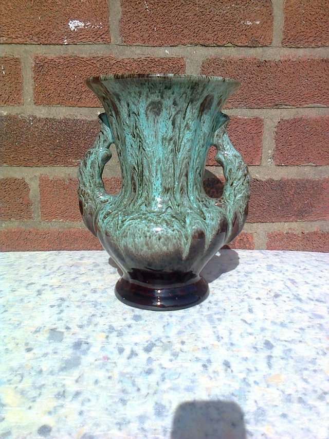 Preview of the first image of Vase, Jasba, West Germany, 1950s, 9 inches tall, ex con, lik.