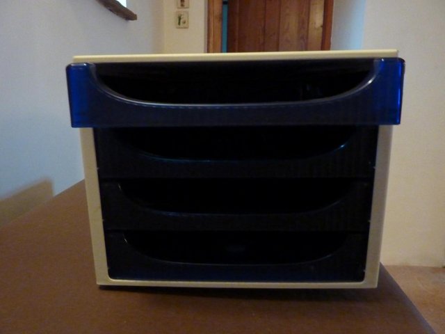 Preview of the first image of Rotho File Storage with 4 drawers & open front 9" down x 11..