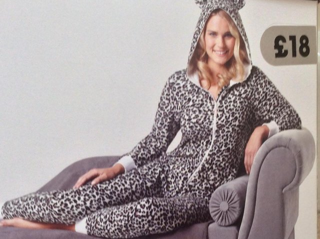 Preview of the first image of Animal leopard print onesie Size Extra Large.