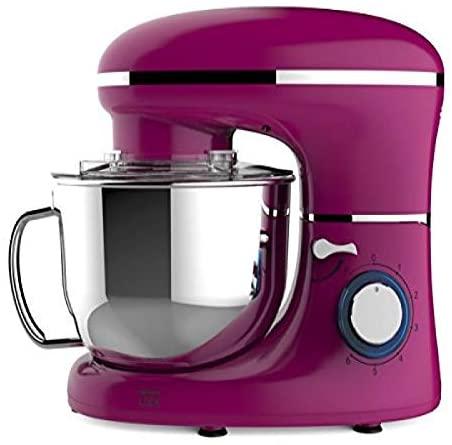 Preview of the first image of HESKA 1500W FOOD STAND MIXER-4 IN 1-5.5 LITRE BOWL-PINK-NEW.