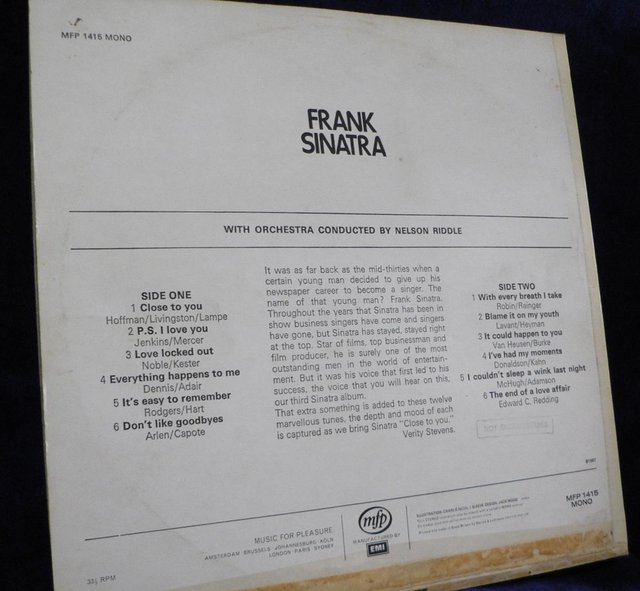 Image 2 of Frank Sinatra – Frank Sinatra - Close To You - Capitol 1415