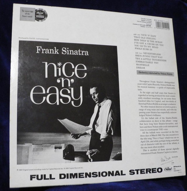 Image 2 of Frank Sinatra – Nice 'n' Easy - Capitol Records (1960)