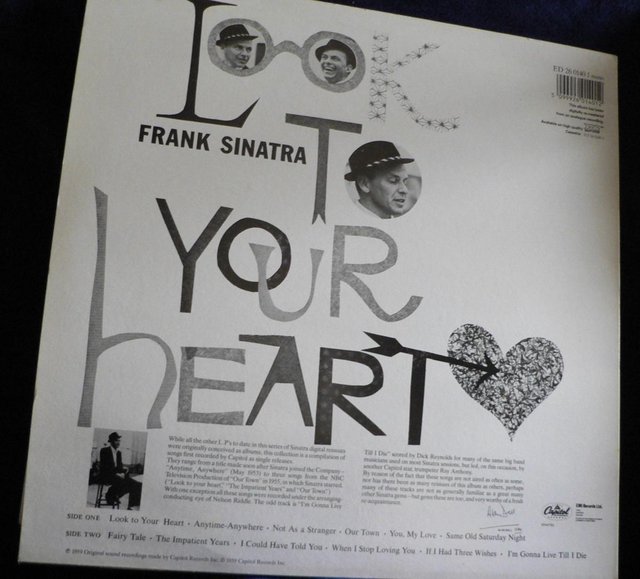 Image 2 of Frank Sinatra - Look To The Heart - Capitol Records 1959