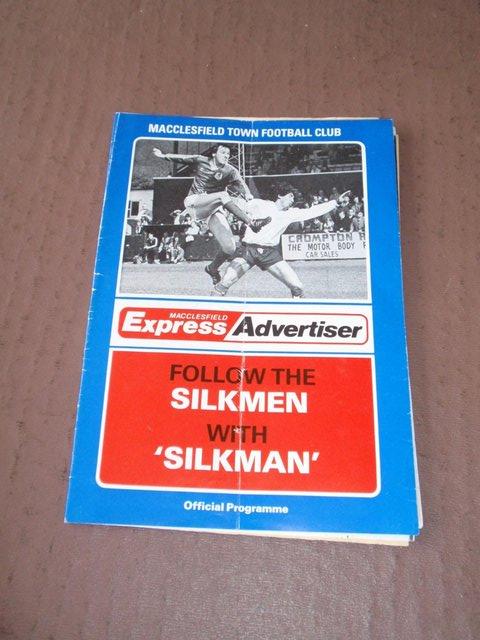 Preview of the first image of Macclesfield Town v. Mossley Match Day Programme Nov. 1981.