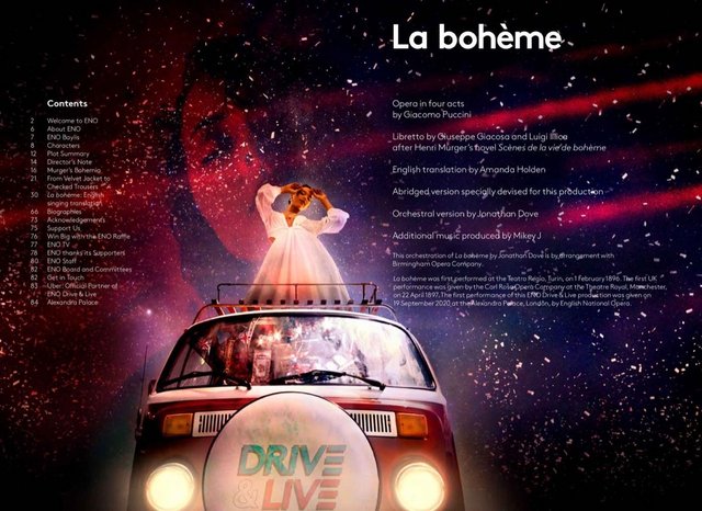 Image 2 of La Boheme, Drive & Live ENO Programme, 2020