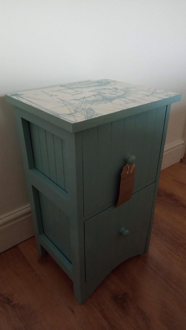 Preview of the first image of Bathroom Storage Cabinet in blue.