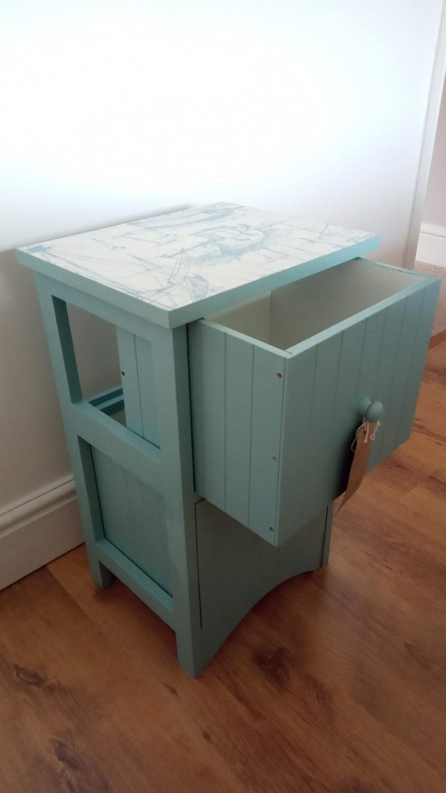 Image 3 of Bathroom Storage Cabinet in blue