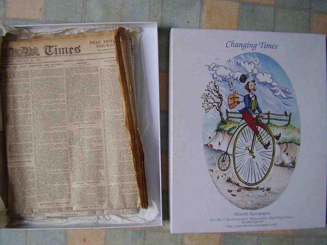 Image 2 of The Times 11-Jan-1922 (& 11-Jan-2002)