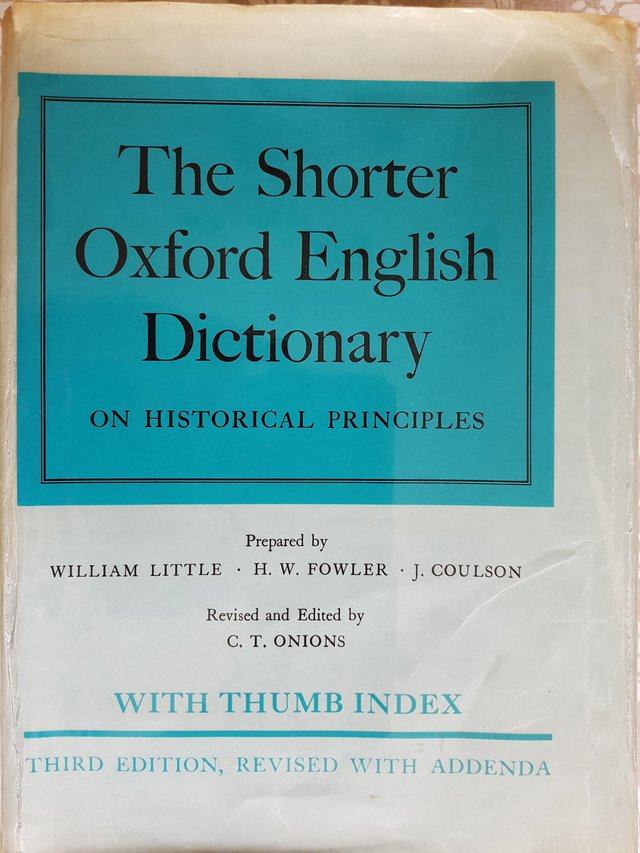 Preview of the first image of The Shorter Oxford English Dictionary, 3rd edition.