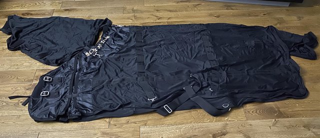 Preview of the first image of BNWT Back on track mesh rug with neck size 145cm.
