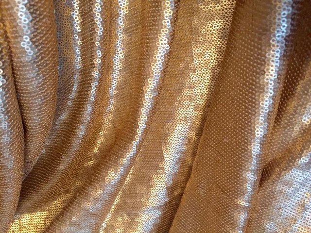 Image 3 of Gold sequin wide table runners covers wedding party