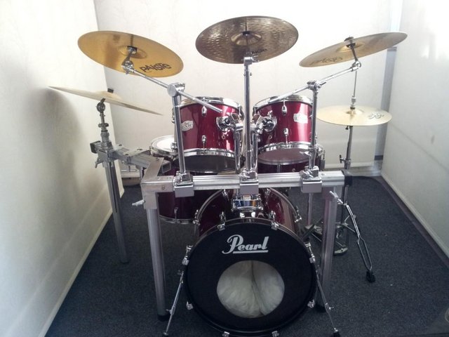 Preview of the first image of Retired drum teacher has several Pearl drum kits for sale..