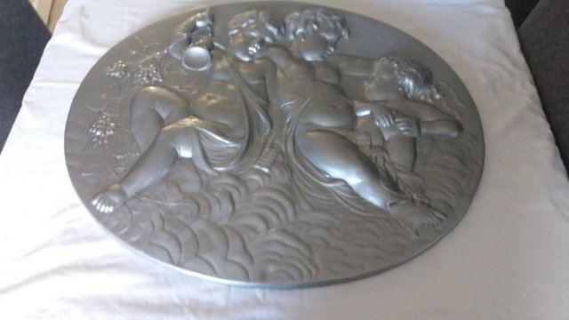 Preview of the first image of Oval Plaster Wall Hanging..................